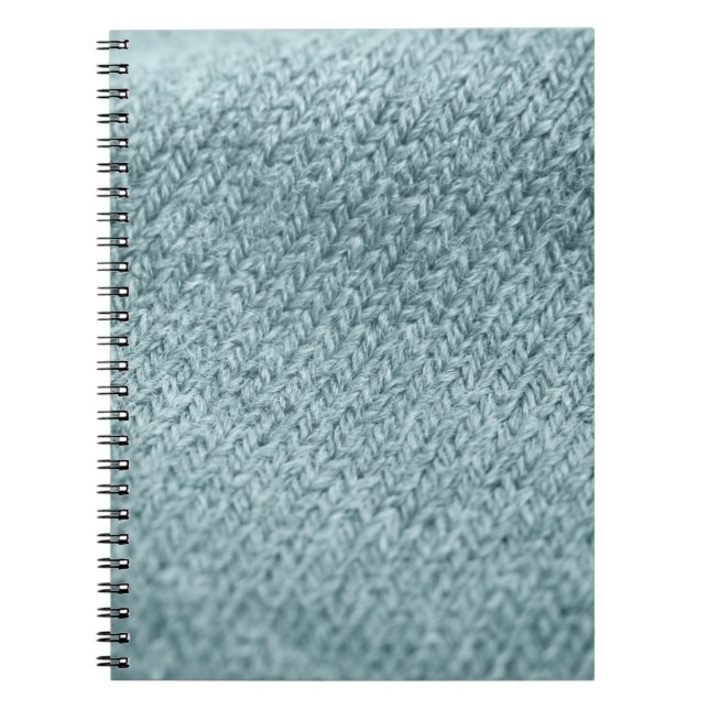Cuaderno Textura verde de punto: fondo a la moda (Frente)