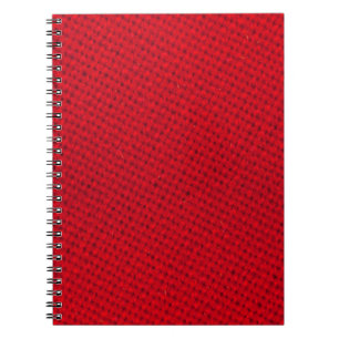 Cuaderno Textura vibrante de tela roja