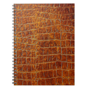 Cuaderno Textura vieja de cuero animal marrón