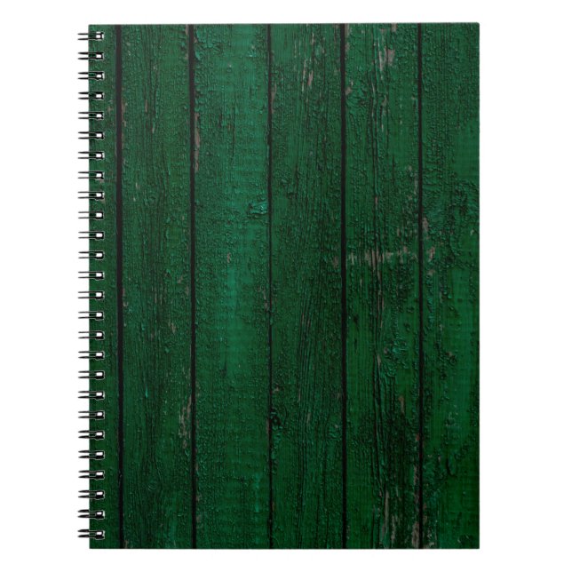 Cuaderno Textura y fondo de la madera vieja pintada de dolo (Frente)