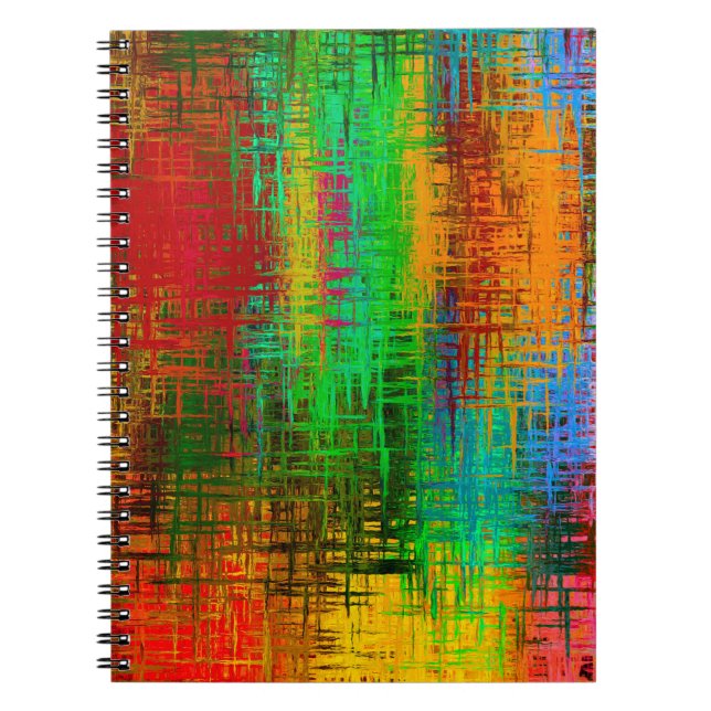 Cuaderno Texturas de fondo abstractas de color (Frente)