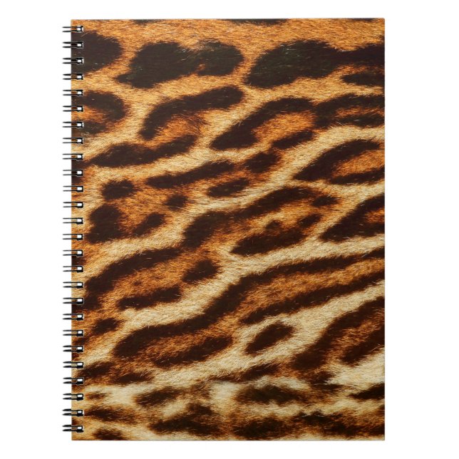 Cuaderno Texturas de piel de leopardo. Impresión de animale (Frente)