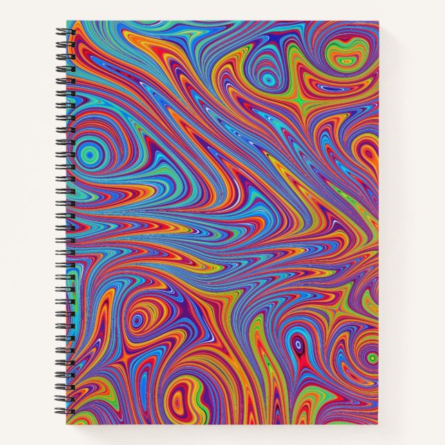 Cuaderno texturas psicodélicas (Anverso)