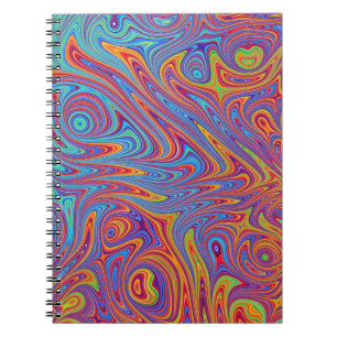 Cuaderno texturas psicodélicas
