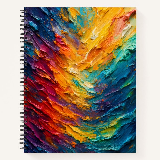 Cuaderno Textured Colorful Painting (Anverso)