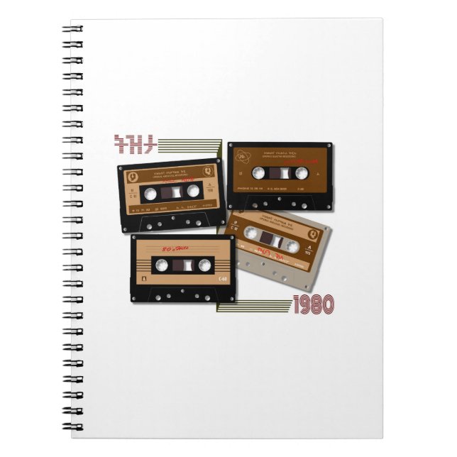 Cuaderno Tezeta Throwback Tunes Cinta Cassette (Frente)