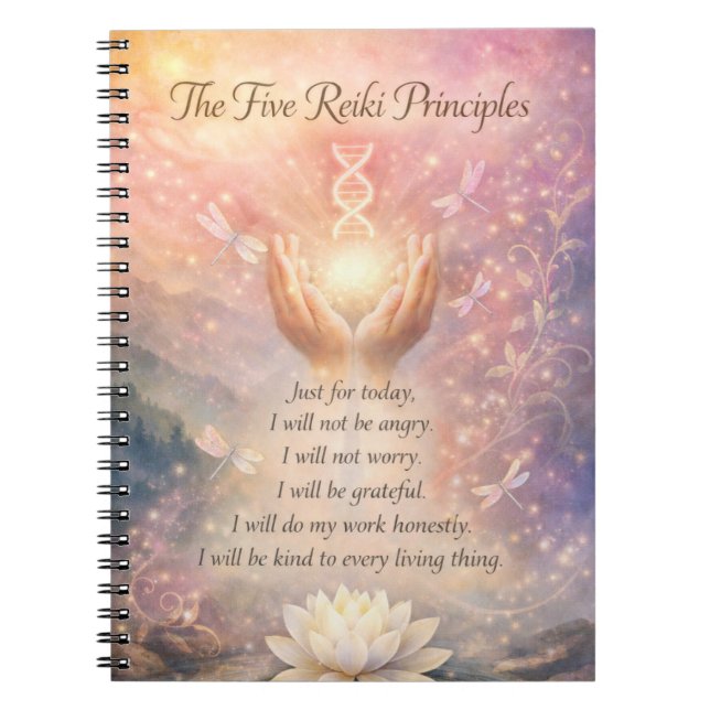 Cuaderno The 5 Reiki Principles (Frente)