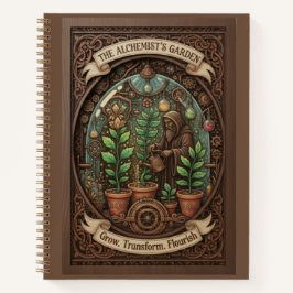 Cuaderno The Alchemist's Garden 3D Wood Carved Fantasy 