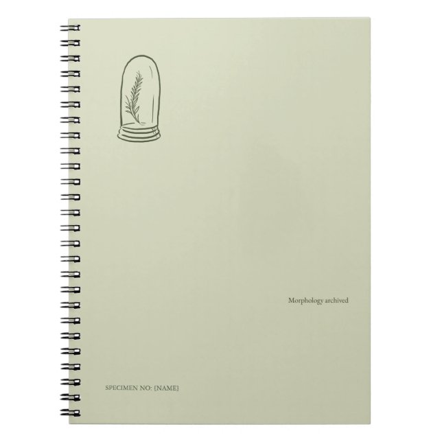 Cuaderno The Bell Jar- Botanists Pause- Minimal  (Frente)