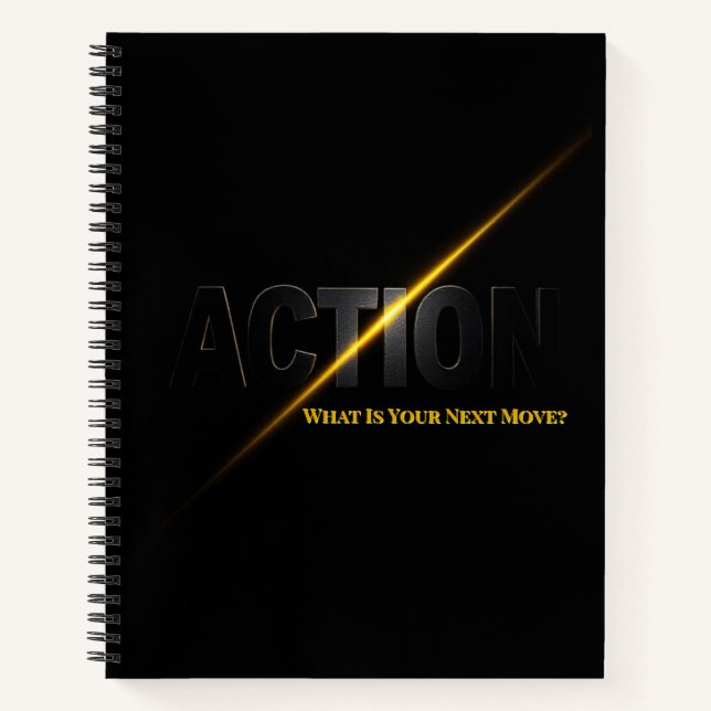 Cuaderno The Bold Command | Action Motivational Typography  (Anverso)