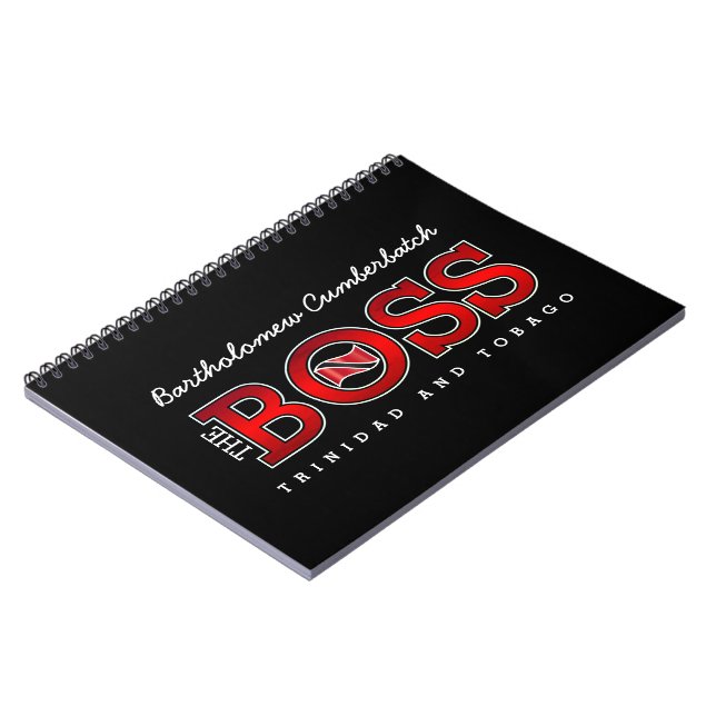 Cuaderno The Boss Trinidad & Tobago (Lado Izquierdo)