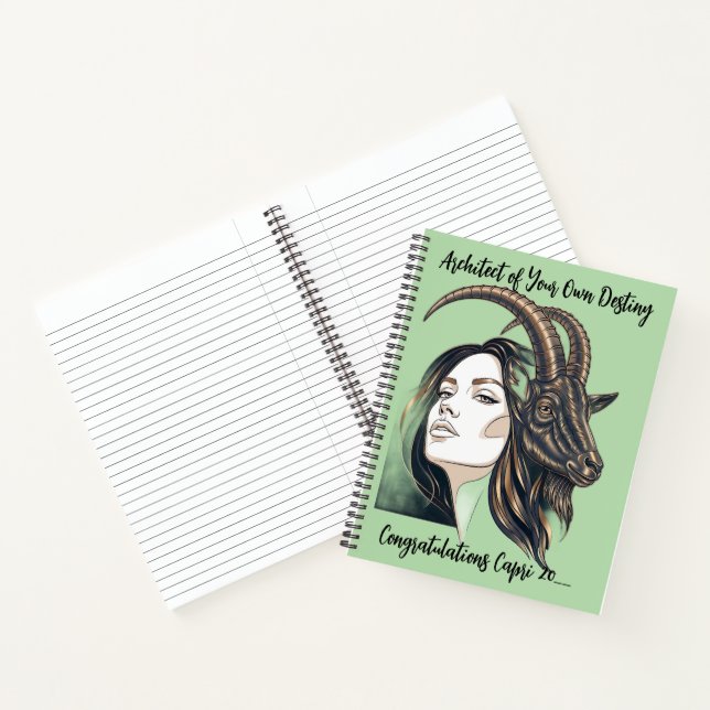 Cuaderno The Capricorn Lady: Premium Handcrafted Custom (Interior)