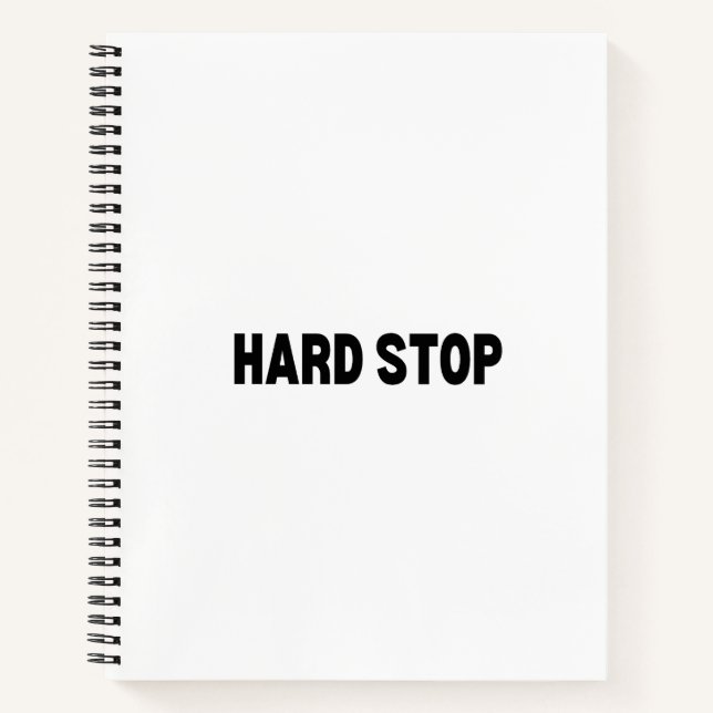 Cuaderno The Conclusion Ledger | Hard Stop Professional (Anverso)