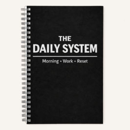 Cuaderno The Daily System Planner Morning Work Reset