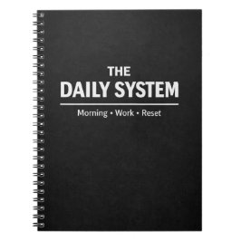 Cuaderno The Daily System Planner Morning Work Reset