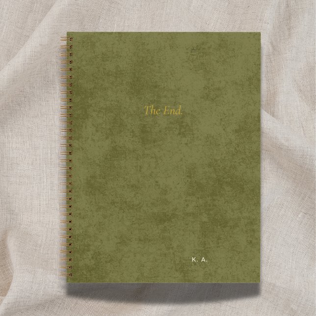 Cuaderno The End | Custom Storyteller Green Journal (Subido por el creador)
