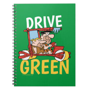 Cuaderno The Flintstones   Fred & Barney - Drive Green