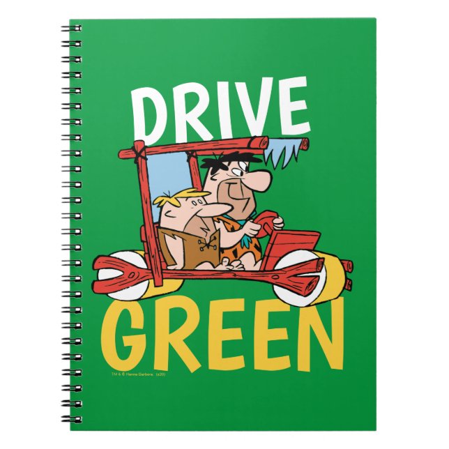Cuaderno The Flintstones | Fred & Barney - Drive Green (Frente)