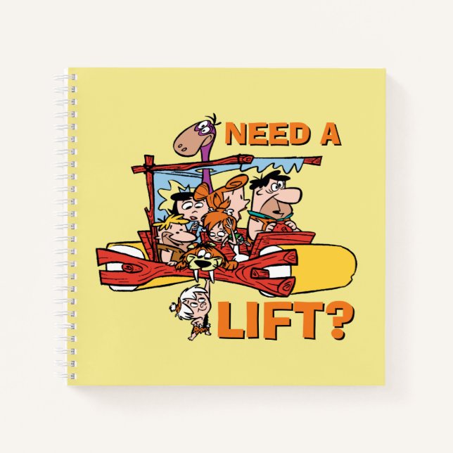 Cuaderno The Flintstones | Need A Lift? (Anverso)