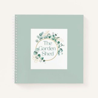 Cuaderno The Garden Shed Coffee, Botanical Greenery Gift 