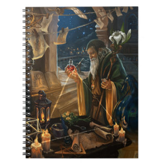 Cuaderno The Hermit Tarot card - fantasy magic art