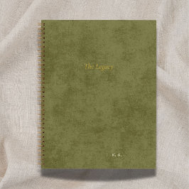 Cuaderno The Legacy | Personalized Author Green