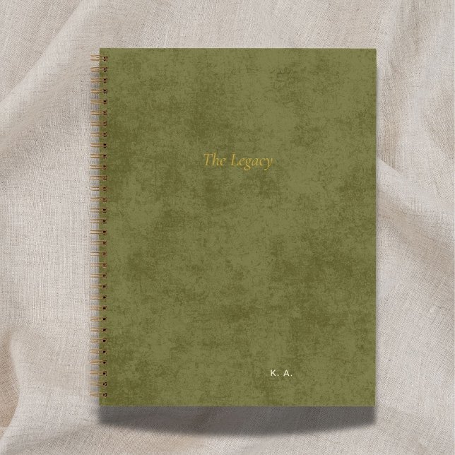 Cuaderno The Legacy | Personalized Author Green (Subido por el creador)