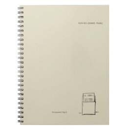 Cuaderno The Library Stamp Minimalist Book Lover Planner