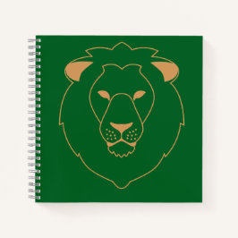 Cuaderno The Lion's Gaze: Golden Contour