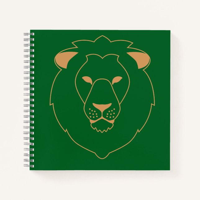Cuaderno The Lion's Gaze: Golden Contour (Anverso)