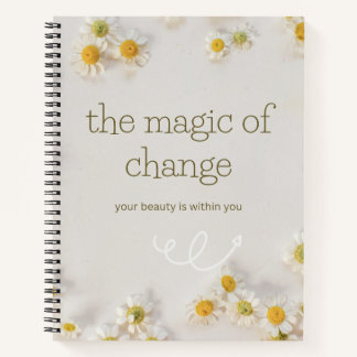 Cuaderno the magic change . inspirational notebook