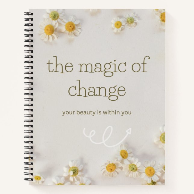 Cuaderno the magic change . inspirational notebook (Anverso)