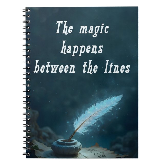 Cuaderno "The magic happens between the lines" (Frente)