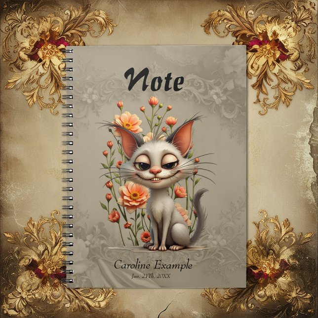 Cuaderno The mischievous cat (Subido por el creador)
