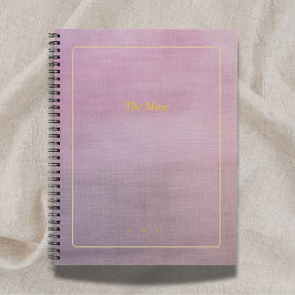 Cuaderno The Muse | Mauve Linen Personalized Poetry Journal