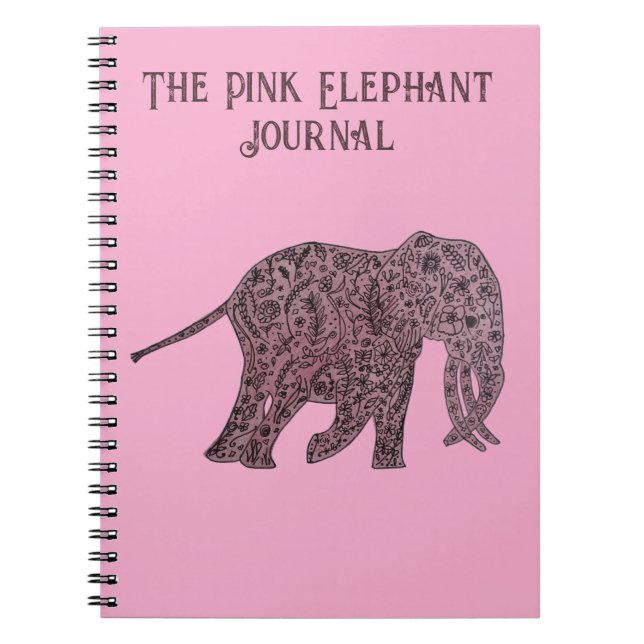 Cuaderno The Pink Elephant Journal/Notebook (Frente)