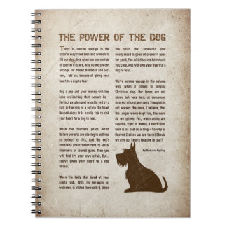 Cuaderno The Power of the Dog Poem - Rudyard Kipling 