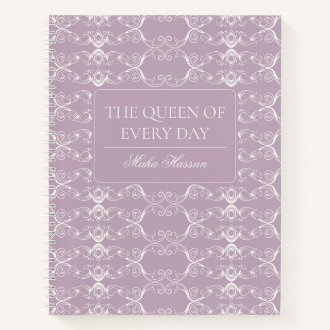 Cuaderno The Queen of Every Day Journal | Personalized Name (Anverso)