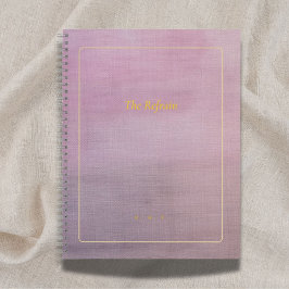Cuaderno The Refrain | Personalized Mauve Poem Notebook