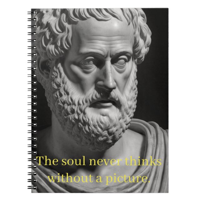 Cuaderno The Soul never thinks without a picture (Frente)