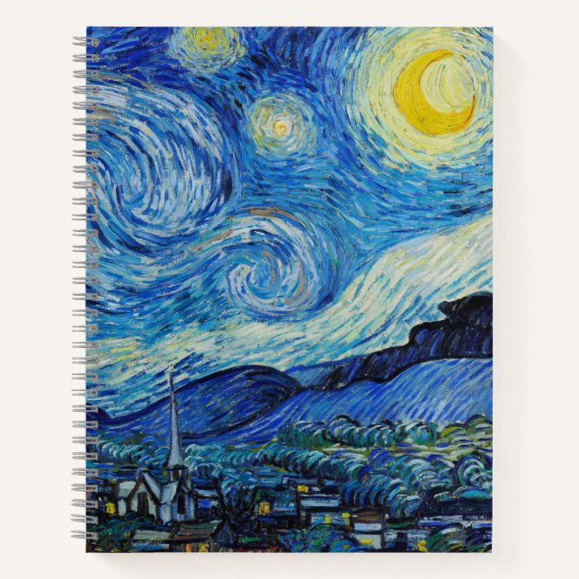Cuaderno The Starry Night - Vincent Van Gogh (Anverso)