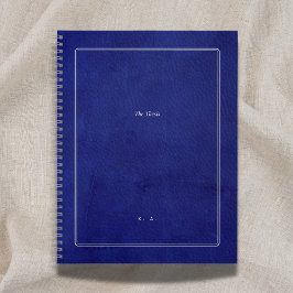 Cuaderno The Thesis | Indigo Leather & Silver Graduation