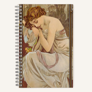 Cuaderno The Times of the Day, Night's Rest, 1899 de Mucha