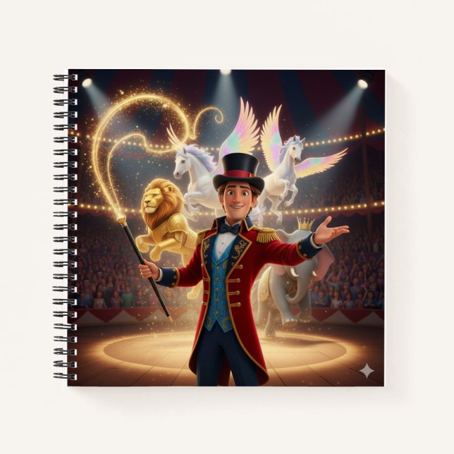 Cuaderno The Traveling Circus Ringmaster Notebook (Anverso)