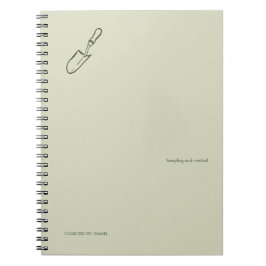 Cuaderno The Trowel -Botanists Pause- Minimalist