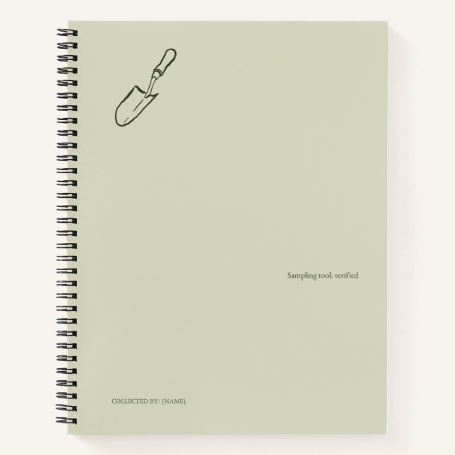 Cuaderno The Trowel -Botanists Pause- Minimalist (Anverso)