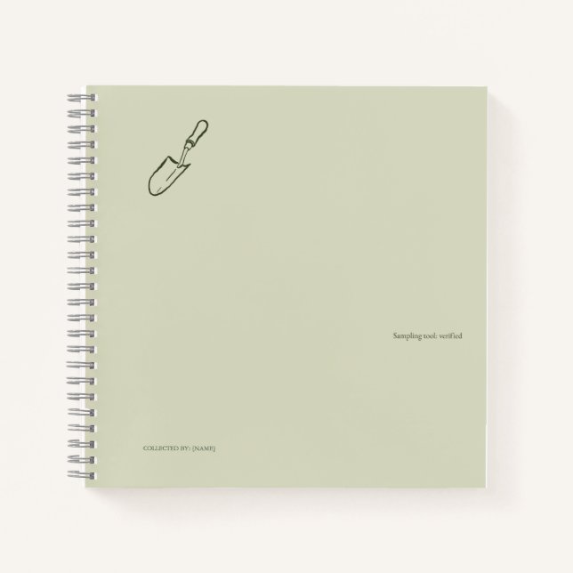 Cuaderno The Trowel -Botanists Pause- Minimalist (Anverso)