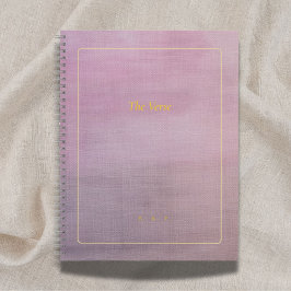 Cuaderno The Verse | Custom Mauve & Gold Poet Notebook