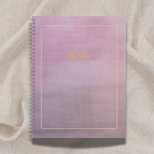 Cuaderno The Verse | Custom Mauve & Gold Poet Notebook (Subido por el creador)