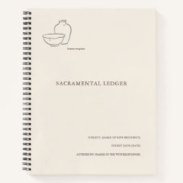 Cuaderno The Vessel- Minimalist Sacramental Notebook 
